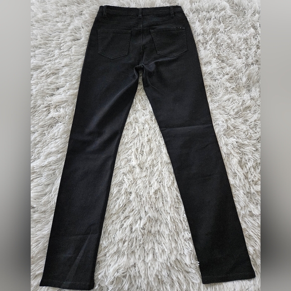 DG2 by Diane Gilman Black Skinny Jeans with Black Rhinestone Accents Womens 4 - Picture 9 of 9